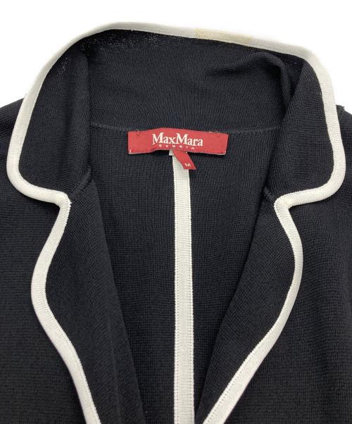 Max Mara Studio（マックスマーラ ストゥディオ）MAX MARA STUDIO (マックスマーラ ストゥディオ) ラインジャケット ブラック サイズ:Mの古着・服飾アイテム