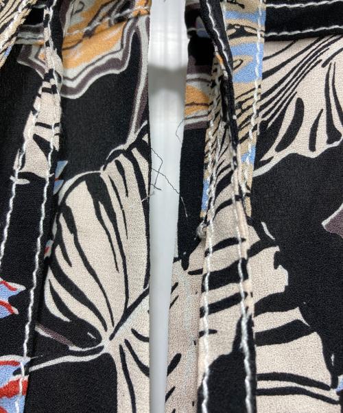 3.1 phillip lim（スリーワンフィリップリム）3.1 phillip lim (スリーワンフィリップリム) PATCHWORK LONG DRESS/花柄ワンピース ブラックの古着・服飾アイテム