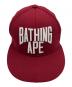 New Era (ニューエラ) A BATHING APE (ア ベイシング エイプ) キャップ レッド：6000円