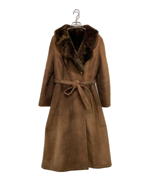 LOEWE（ロエベ）LOEWE (ロエベ) ムートンコート ブラウン サイズ:40の古着・服飾アイテム