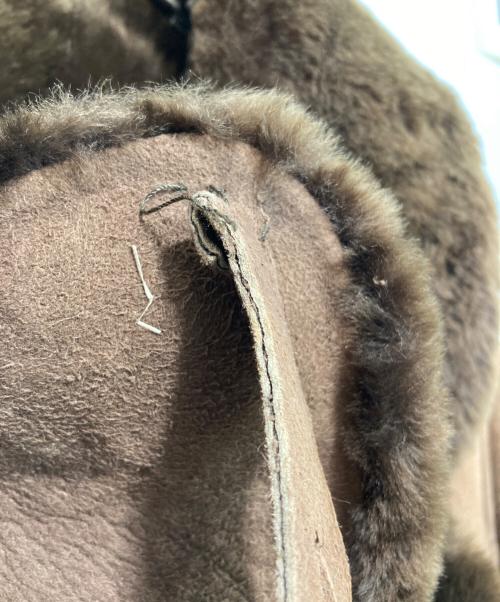 LOEWE（ロエベ）LOEWE (ロエベ) ムートンコート ブラウン サイズ:40の古着・服飾アイテム