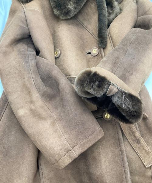 LOEWE（ロエベ）LOEWE (ロエベ) ムートンコート ブラウン サイズ:40の古着・服飾アイテム