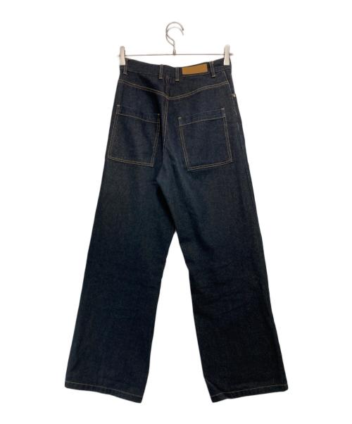 Knuth Marf（クヌースマーフ）KNUTH MARF (クヌースマーフ) ワイドデニムパンツ インディゴ サイズ:Sの古着・服飾アイテム