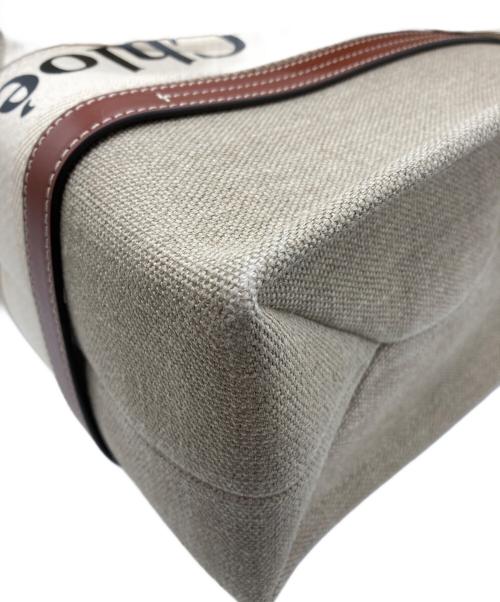 Chloe（クロエ）Chloe (クロエ) ウッディミディアムトートバッグ ベージュの古着・服飾アイテム