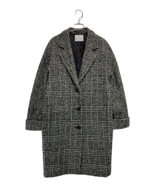 Couture d'adam（クチュールドアダム）COUTURE D'ADAM (クチュールドアダム) グレンチェック コクーンコート ブラック サイズ:-の古着・服飾アイテム