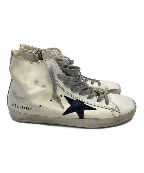 GOLDEN GOOSE（ゴールデングース）GOLDEN GOOSE (ゴールデングース) GGDB FRANCY/ハイカットスニーカー ホワイト サイズ:38 未使用品の古着・服飾アイテム