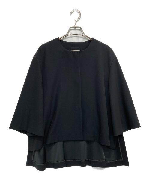 LE PHIL（ル フィル）LE PHIL (ル フィル) ハイストレッチダンボールジャケット ブラック サイズ:Fの古着・服飾アイテム