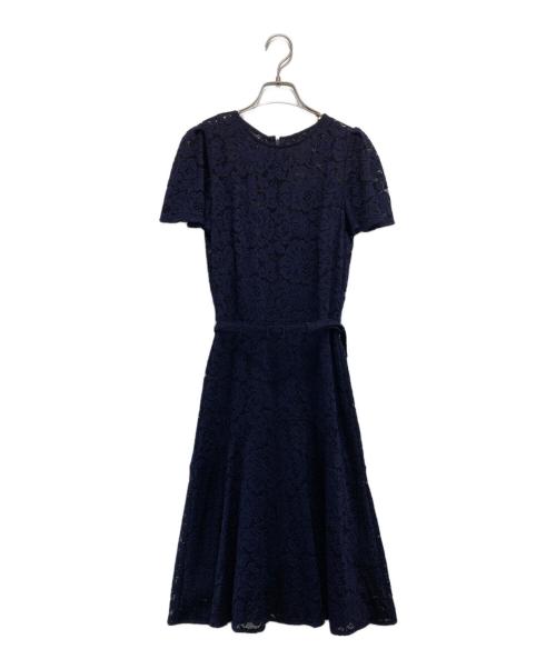 LAUREN RALPH LAUREN（ローレンラルフローレン）LAUREN RALPH LAUREN (ローレンラルフローレン) 半袖レースワンピース ネイビーの古着・服飾アイテム