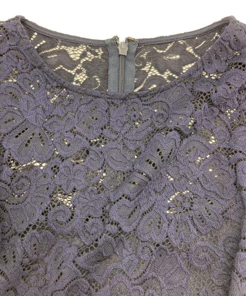 LAUREN RALPH LAUREN（ローレンラルフローレン）LAUREN RALPH LAUREN (ローレンラルフローレン) 半袖レースワンピース ネイビーの古着・服飾アイテム