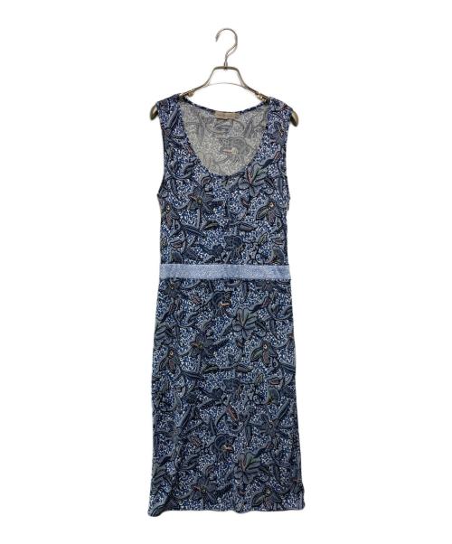 TORY BURCH（トリーバーチ）TORY BURCH (トリーバーチ)  シルクジャージ ノースリーブワンピース ネイビー サイズ:Sの古着・服飾アイテム