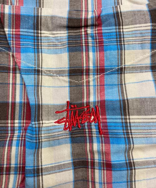 OLDstussy（オールドステューシー）OLDstussy (オールドステューシー) ［古着］90’sチェックシャツ ベージュ サイズ:XLの古着・服飾アイテム