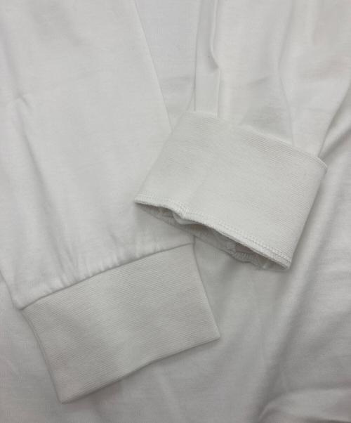 BURBERRY LONDON（バーバリーロンドン）BURBERRY LONDON (バーバリーロンドン) モノグラムモチーフ TB ロゴ ロングスリーブ クルーネックTシャツ ホワイト サイズ:Sの古着・服飾アイテム