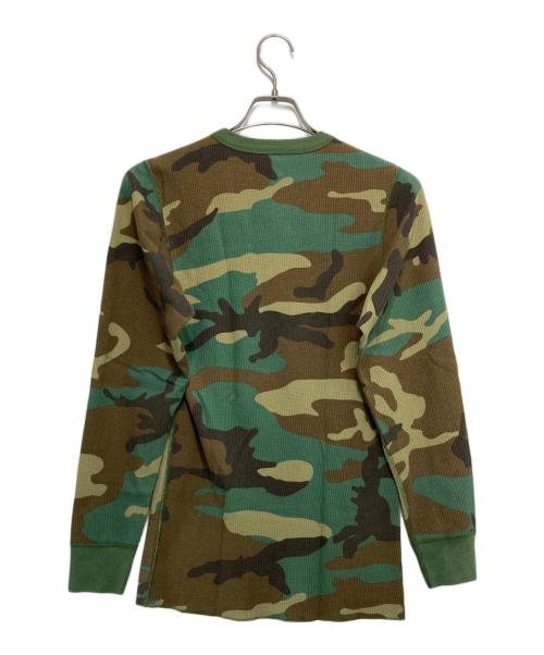 Hanes（ヘインズ）Hanes (ヘインズ) Supreme (シュプリーム) Thermal Crew カーキ サイズ:Mの古着・服飾アイテム