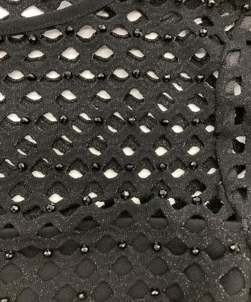 ESCADA（エスカーダ）ESCADA (エスカーダ) メッシュカットソー ブラック サイズ:XS 未使用品の古着・服飾アイテム