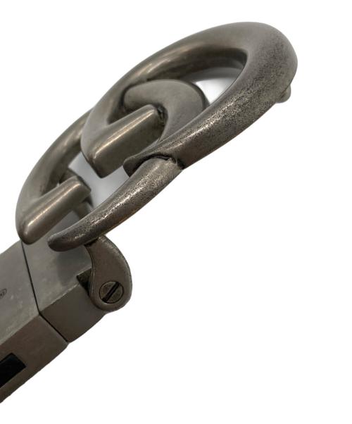 GUCCI（グッチ）GUCCI (グッチ) ダブルG リバーシブル スリムベルト ブラック×ブラウン サイズ:90・36の古着・服飾アイテム