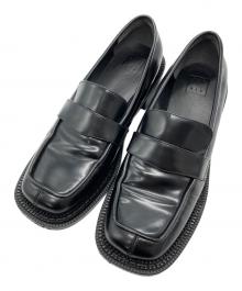 RIM.ARK（リムアーク）の古着「Square platform loafer」｜ブラック