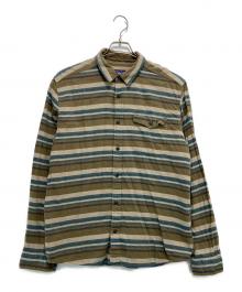 Patagonia（パタゴニア）の古着「LW Fjord Flannel Shirt」｜カーキ