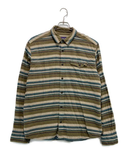 Patagonia（パタゴニア）Patagonia (パタゴニア) LW Fjord Flannel Shirt カーキ サイズ:Mの古着・服飾アイテム