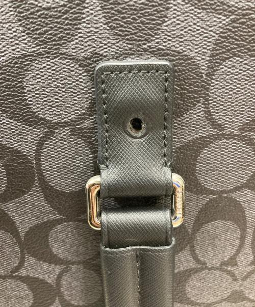 COACH（コーチ）COACH (コーチ) シグネチャーキャリーバッグ ブラックの古着・服飾アイテム