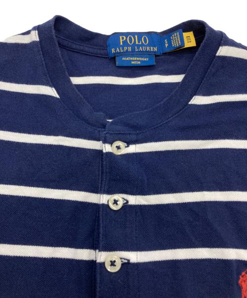 POLO RALPH LAUREN（ポロ・ラルフローレン）POLO RALPH LAUREN (ポロ・ラルフローレン) ヘンリーネックカットソー ネイビー サイズ:Sの古着・服飾アイテム