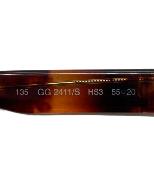 GUCCI（グッチ）GUCCI (グッチ) サングラス ブラウン サイズ:55□20　135の古着・服飾アイテム