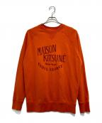 maison kitsuneメゾンキツネ）の古着「パレロワイヤルスウェットシャツ」｜オレンジ
