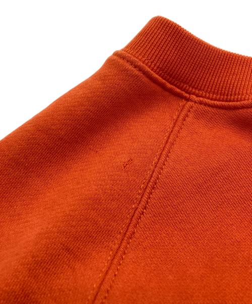 maison kitsune（メゾンキツネ）maison kitsune (メゾンキツネ) パレロワイヤルスウェットシャツ オレンジ サイズ:Mの古着・服飾アイテム