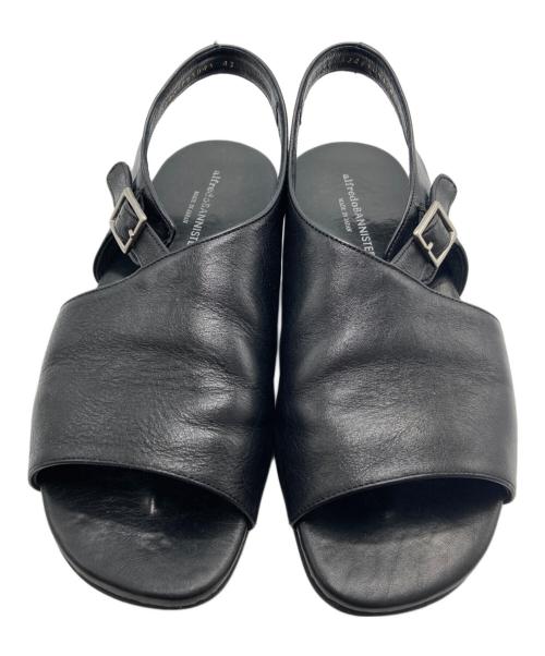 Alfredo BANNISTER（アルフレッドバニスター）Alfredo BANNISTER (アルフレッドバニスター) レザーサンダル ブラック サイズ:43の古着・服飾アイテム