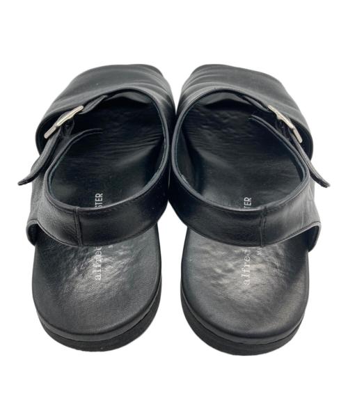 Alfredo BANNISTER（アルフレッドバニスター）Alfredo BANNISTER (アルフレッドバニスター) レザーサンダル ブラック サイズ:43の古着・服飾アイテム