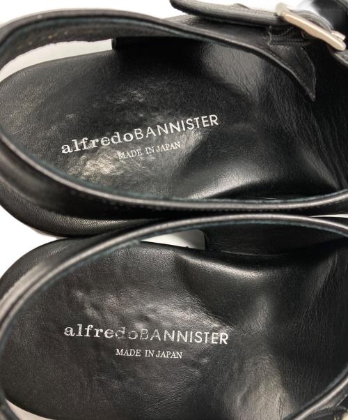 Alfredo BANNISTER（アルフレッドバニスター）Alfredo BANNISTER (アルフレッドバニスター) レザーサンダル ブラック サイズ:43の古着・服飾アイテム