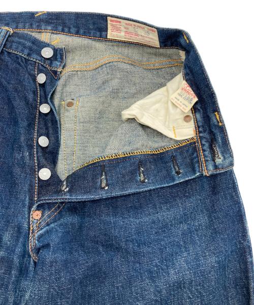 EVISU（エヴィス）EVISU (エヴィス) No.2 ビッグカモメプリントデニムパンツ インディゴ サイズ:32×35の古着・服飾アイテム