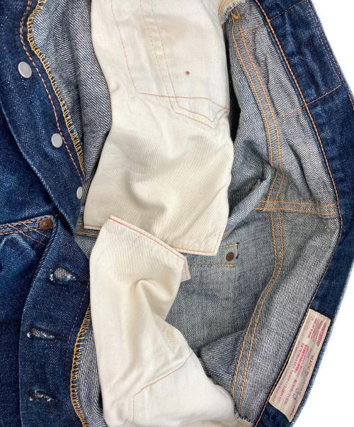 EVISU（エヴィス）EVISU (エヴィス) No.2 ビッグカモメプリントデニムパンツ インディゴ サイズ:32×35の古着・服飾アイテム