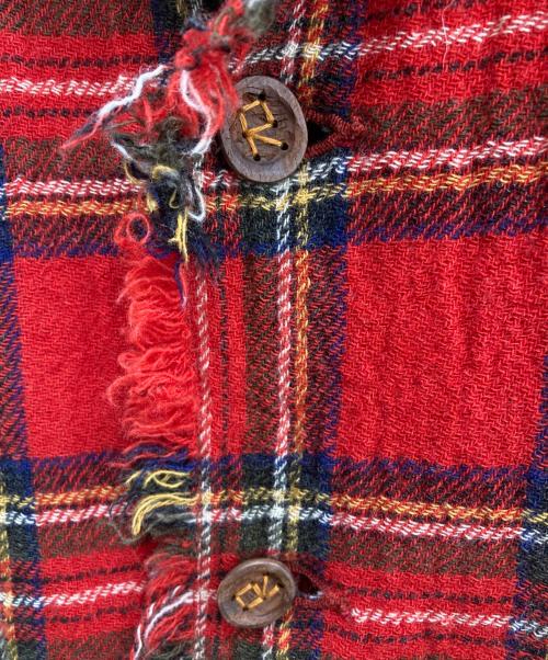 45rpm（45アールピーエム）45rpm (45アールピーエム) チェックウールジャケット レッド サイズ:1の古着・服飾アイテム