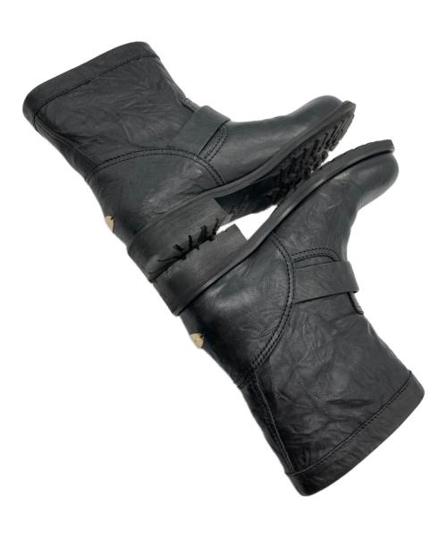 JIMMY CHOO（ジミーチュウ）JIMMY CHOO (ジミーチュウ) YOUTHバイカーブーツ ブラック サイズ:36½の古着・服飾アイテム