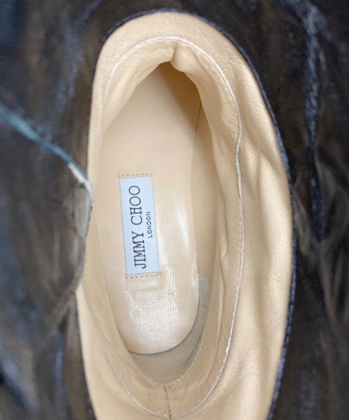 JIMMY CHOO（ジミーチュウ）JIMMY CHOO (ジミーチュウ) YOUTHバイカーブーツ ブラック サイズ:36½の古着・服飾アイテム