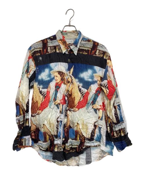PAUL SMITH（ポールスミス）PAUL SMITH (ポールスミス) 総柄シャツ ホワイト サイズ:Lの古着・服飾アイテム