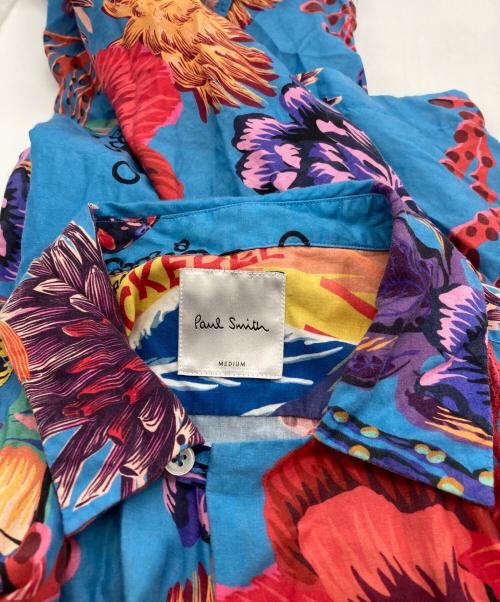 PAUL SMITH（ポールスミス）PAUL SMITH (ポールスミス) アロハシャツ ブルー サイズ:Mの古着・服飾アイテム
