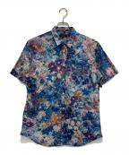 Paul Smith COLLECTIONポールスミス コレクション）の古着「花柄シャツ」｜ブルー