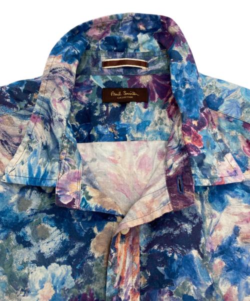 Paul Smith COLLECTION（ポールスミス コレクション）Paul Smith COLLECTION (ポールスミス コレクション) 花柄シャツ ブルー サイズ:Lの古着・服飾アイテム