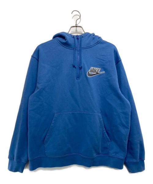NIKE（ナイキ）NIKE (ナイキ) Supreme (シュプリーム) Half Zip Hooded Sweatshirt ブルー サイズ:Lの古着・服飾アイテム