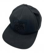 stussyステューシー）の古着「STUSSY SSリンク キャップ」｜ブラック