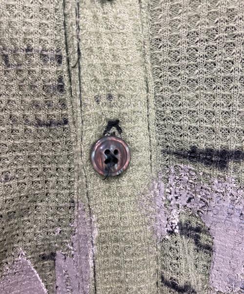 DIESEL（ディーゼル）DIESEL (ディーゼル) サーマルカットソー グリーン サイズ:Lの古着・服飾アイテム