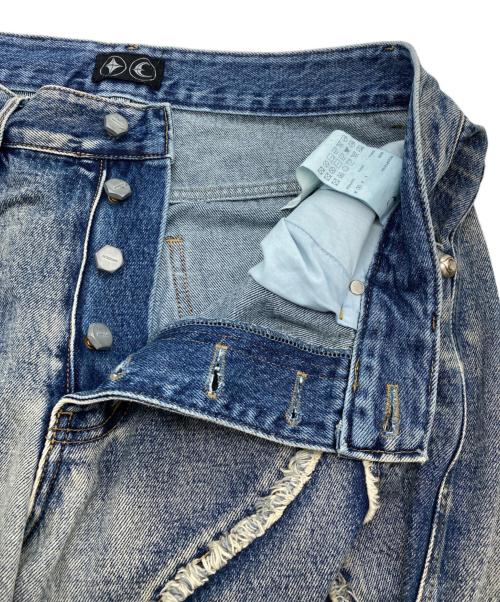 THUG CLUB（サグ クラブ）THUG CLUB (サグ クラブ) Tribal Denim Pants インディゴ サイズ:3の古着・服飾アイテム