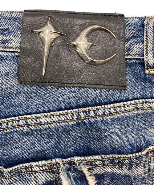 THUG CLUB（サグ クラブ）THUG CLUB (サグ クラブ) Tribal Denim Pants インディゴ サイズ:3の古着・服飾アイテム