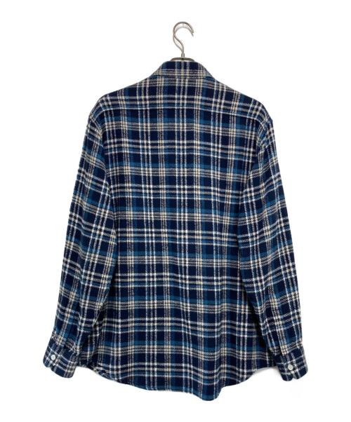 CELINE（セリーヌ）CELINE (セリーヌ) ランバージャック ルーズシャツ ネイビー サイズ:38の古着・服飾アイテム