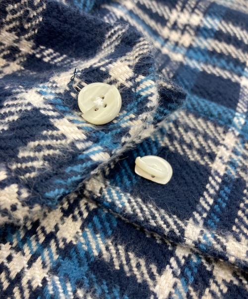 CELINE（セリーヌ）CELINE (セリーヌ) ランバージャック ルーズシャツ ネイビー サイズ:38の古着・服飾アイテム