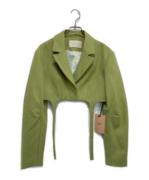 eimy istoire（エイミーイストワール）eimy istoire (エイミーイストワール) カラーデザインショートジャケット グリーン サイズ:F 未使用品の古着・服飾アイテム