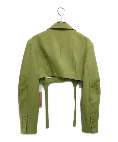 eimy istoire（エイミーイストワール）eimy istoire (エイミーイストワール) カラーデザインショートジャケット グリーン サイズ:F 未使用品の古着・服飾アイテム