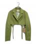 eimy istoire（エイミーイストワール）の古着「カラーデザインショートジャケット」｜グリーン