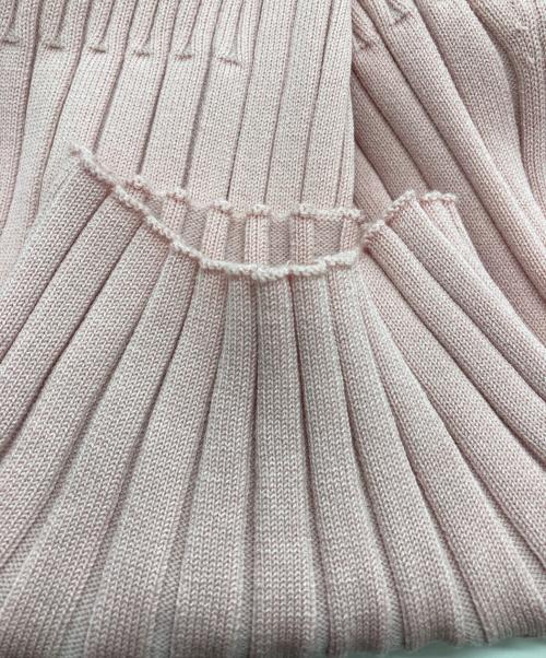 FRAY ID（フレイ アイディー）FRAY ID (フレイ アイディー) pierre cardin (ピエール・カルダン) ハイネックリブプルオーバー ピンク サイズ:Free 未使用品の古着・服飾アイテム